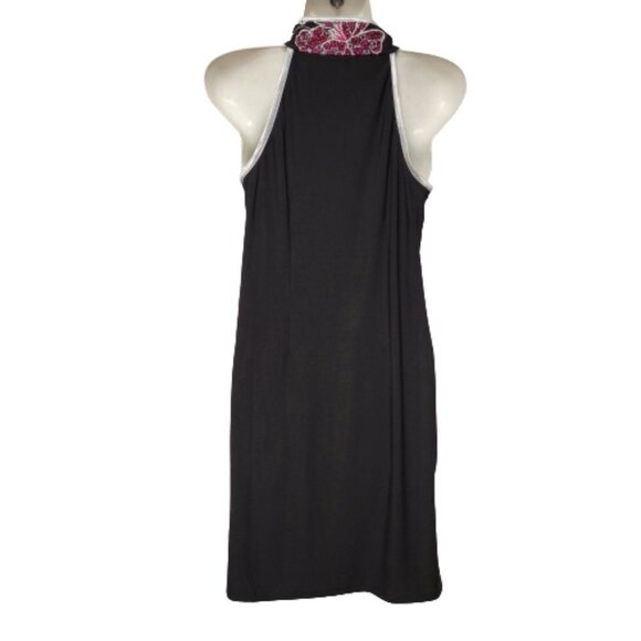 Chinese Mandarin Collar Dress Chinese Cheongsam Style Sleeveless- Size S/M - Picture 3 of 14